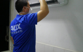 湖北黄石医疗系统已经装上了奥克斯第二批机芯可拆洗空调